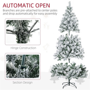 DB 7.5 ft Star <b>Christmas</b> <b>Tree</b> Pre-Lit Eco-Friendly <b>Standing</b> Metal Base Customizable Size Parties and Decorations Customizable - Product Image 5