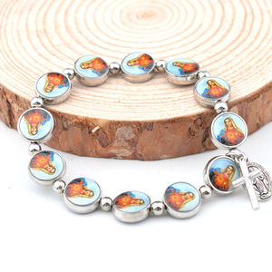 Pulseras <span class=keywords><strong>de</strong></span> Medalla <span class=keywords><strong>de</strong></span> la <span class=keywords><strong>Virgen</strong></span> María Católica, Cuentas <span class=keywords><strong>de</strong></span> Medalla <span class=keywords><strong>de</strong></span> San Charbel, Pulsera Elástica, Santos <span class=keywords><strong>de</strong></span> la Misericordia, Jesús, Pulseras <span class=keywords><strong>de</strong></span> Metal <span class=keywords><strong>de</strong></span> <span class=keywords><strong>Guadalupe</strong></span> - Product Image 6
