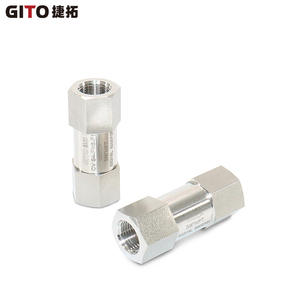 Vanne de retenue droite à filetage interne haute pression en acier inoxydable GITO 3/8'' NPT pour gaz - Product Image 2