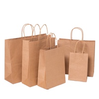 Sac en papier kraft recyclé 120g à prix d'usine, sac cadeau, emballage pour le shopping, sac en papier kraft avec poignée, acceptation des commandes personnalisées