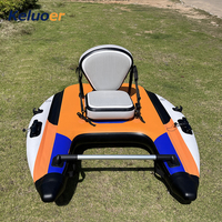 Nouveauté : Bateau de pêche gonflable monoplace en PVC, type Belly Boat