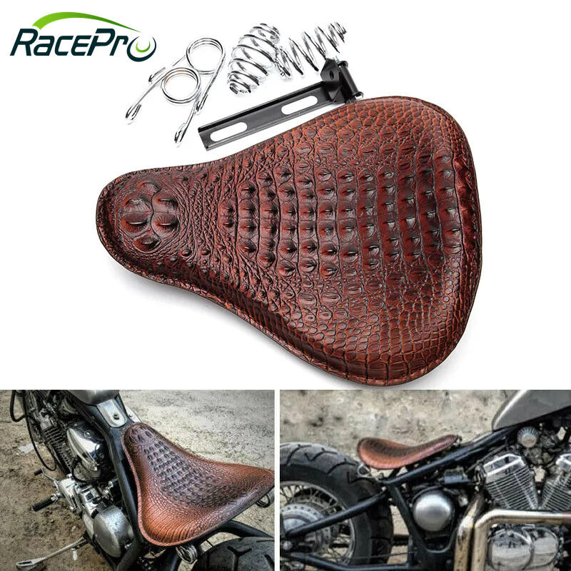 Anzene Motorrad Solo Sitz - Diamant Stil Sitzbank Für Harley Sportster Bobber Chopper