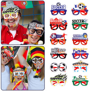 Lunettes de football portables multicolores, accessoires pour les fans, décorations de fête de club, articles unisexes, lunettes de la Coupe du monde de football - Product Image 2