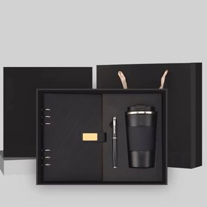 A5 Loose-<b>leaf</b> Promotional Notebook Gift Set Customizable PU Leather Silk <b>Screen</b> Printed Cost-effective Business Gifts - Product Image 1