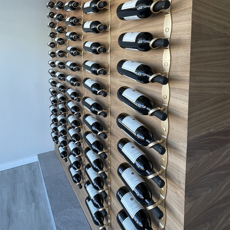 Metal Bottle Organizer Bottle Display Bar