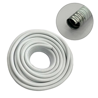 Conduit flexible en acier galvanisé recouvert de PVC, conforme aux normes CE ISO, 75 mm, 80 mm, 3 pouces, pour la protection des câbles électriques