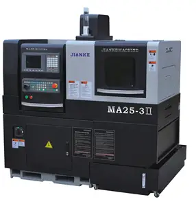 JIANKE MA253 3 अक्ष एकल स्पिंडल स्विस प्रकार सीएनसी खराद मशीन बार फीडर गाइड बुशिंग टर्निंग और मिलिंग के साथ
