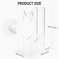 Support de casque de contrôleur de jeu universel à 2 niveaux en acrylique pour PS5 PS4 Switch Xbox Controller Stand Accessoires de jeu