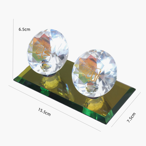 Cristal facetado de lujo con forma de edificio, dedicado a Alá Muhammad, es un artículo religioso musulmán reutilizable y duradero. - Product Image 1