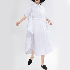 Vêtements <span class=keywords><strong>femme</strong></span> <span class=keywords><strong>grande</strong></span> <span class=keywords><strong>taille</strong></span>, nouvelle robe <span class=keywords><strong>grande</strong></span> Version, ample, longueur moyenne, tenue d'été, automne 2023 - Product Image 1