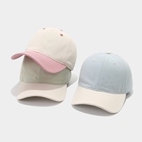 Gorras de Béisbol Personalizadas al por Mayor con Logotipo Bordado/Estampado, Diseño Color Block, Elegantes y Versátiles, Unisex, Casuales, para Exteriores, Protección Solar