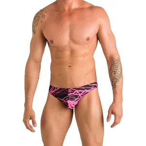 Hot sale sexy swimwear for men new type special pattern mens swimsuit plus size male bikini briefs