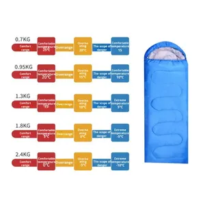 <span class=keywords><strong>Saco</strong></span> de <span class=keywords><strong>Dormir</strong></span> de Poliéster Resistente a la Suciedad para Acampar al Aire Libre en Invierno, para Adultos, con una Longitud de 190+30 cm, para Viajes y Senderismo - Product Image 2