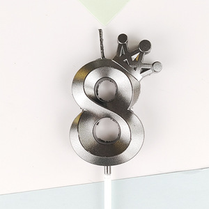 Coloré dorure diamant couronne <span class=keywords><strong>bougie</strong></span> numérique or argent <span class=keywords><strong>anniversaire</strong></span> <span class=keywords><strong>bougie</strong></span> vente chaude pour les fêtes pâques nouvel <span class=keywords><strong>an</strong></span> barres gâteau - Product Image 4