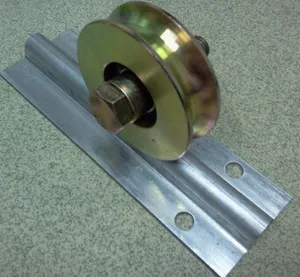 Rail de porte coulissante en acier à rainure en U, rail de sol - Product Image 6