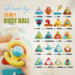 Cube d'activité sensorielle 20 en <span class=keywords><strong>1</strong></span> trieur de bébé <span class=keywords><strong>jouet</strong></span> d'apprentissage pour <span class=keywords><strong>1</strong></span> <span class=keywords><strong>an</strong></span> garçons filles cadeau d'<span class=keywords><strong>anniversaire</strong></span> - Product Image 5