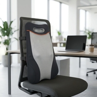 Coussin de massage électrique Shiatsu avec pétrissage, tapotement et chauffage, 6 billes, rechargeable 2200 mAh, pour le dos, la taille, le bureau, la maison, la voiture, OEM