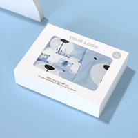 Boîte d'emballage personnalisée avec logo imprimé pour vêtements d'enfants, boîte de rangement pour costumes de dessins animés, boîte d'emballage pour chaussettes avec fenêtre