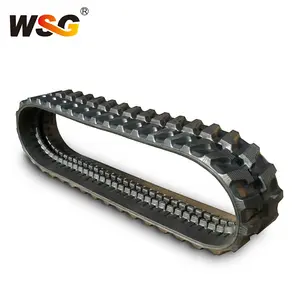 Excavator Track Assembly 300 * 52.5 84 Mini Rubber For Construction Harvester Machine