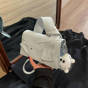 Bolso de mezclilla de diseño exclusivo para mujer, nuevo estilo 2026, bolso cruzado versátil, bolso de hombro moderno, bolso cuadrado pequeño. - Product Image 2