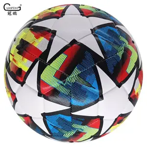 Wholesale School Use Outdoor Printed Soccer Ball Original Size 5 Polyurethane