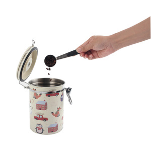 Boîte à café/thé en acier inoxydable de style NOËL, hermétique - Product Image 5