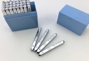 3Mm 1/8 "Thư Số Lượng Và Biểu Tượng Kim Loại Bộ Tem, Mạ Điện Matte Carbon Thép Chữ Thường Tem Punch - Product Image 4