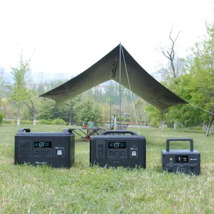 Outdoor Power Bank Solar Generator 300w 500w 1200w 2000w Outdoor Bank Portable Solar Lifepo4 Portable Power Station