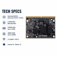 Rockchip RK3576 Industrial Grade IoT Soc para ARM Linux AI Placa DE DESARROLLO Compatible con Android 14 y Debian 12