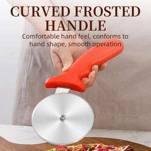 持続可能なステンレス鋼ピザスライサーカッターホイール白プラスチックハンドル付き食品グレードベーキングツール - Product Image 5