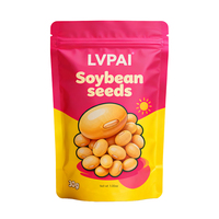 Sachet alimentaire personnalisé imprimé trois côtés scellés motif tournesol, pochette en aluminium laminé, sac écologique pour graines et snacks