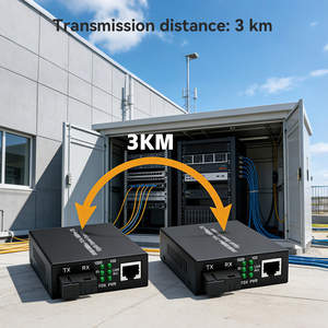Convertisseur de média Guangte GT-S311 Gigabit Fibre Optique 10/100/1000Mbps WDM Monomode Monofibre SC BIDI 3KM DC5V - Product Image 2