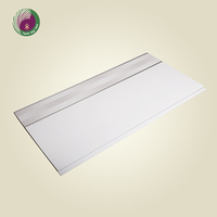 Décoration de salle de conférence, panneau de plafond en PVC blanc, taille personnalisée, panneau de plafond en PVC durable et sans joint