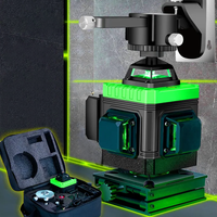 L'instrument de niveau laser à balance auto-ajustable à lumière verte horizontale et verticale 4x360 ° convient aux projets de bricolage