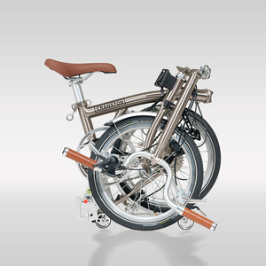 CRANSTON R9 Tri-folding Bike 16-inch 9-speed Electroplate Steel Frame <b>Light</b> Weight Foldable S Bar M BAR Folding R9 - Product Image 3