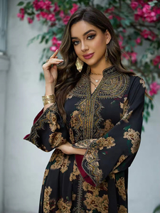 2026 <b>Eid</b> Ramanda Abaya Women Muslim <b>Dress</b> Islamic Clothing Dubai Elegant Robe Femme Jalabiya <b>for</b> Women - Product Image 3