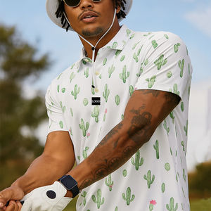 OEM Custom Logo Printed Sublimated Floral <strong>Golf</strong> Polo <strong>Shirt</strong> Custom Polo <strong>Shirts</strong> For Men - Product Image 1