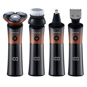 Afeitadora Eléctrica Multifuncional 4 en 1, Recortadora de <span class=keywords><strong>Barba</strong></span>, Resistente al Agua IPX6, Recargable por USB, 3 Cabezales Rotatorios, <span class=keywords><strong>para</strong></span> RV, Hotel, Bikini - Product Image 1