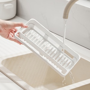 Multifunctional New Household Wall Hanging Storage Organizer for Kitchen Sink Faucet Sponge Soap <b>Cloth</b> Drain <b>Rack</b> - Product Image 6