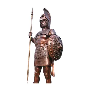 Statue del guerriero d'ottone di stile romano di progettazione classica del rifornimento della fabbrica cinese da vendere