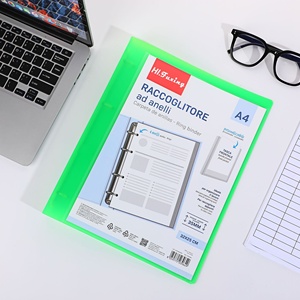 Raccoglitore ad Anelli Personalizzabile ad Alta Capacità per Archiviazione Documenti da Ufficio, Organizzatore Portatile per Fogli Sciolti e Test Scolastici - Product Image 3