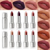 HUASURV Vente en gros de rouge à lèvres hydratant à haute pigmentation, 8 couleurs, avec vitamine E, fini mat, longue tenue, non décolorant