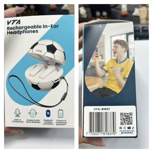 Auricolari TWS Wireless OEM Creativi e alla Moda a Forma di Pallone da Calcio, Regali <span class=keywords><strong>per</strong></span> Atleti e Festival - Product Image 6