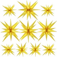 Grand ballon en feuille d'aluminium 4D en forme d'étoile éclatante, Mylar monobloc pour décoration de mariage et de fête d'anniversaire, vente en gros