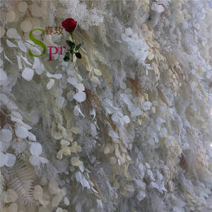 SPR Bouquet da sposa a parete di fiori artificiali in seta ortensia per matrimonio decorazione glicine decorativo finto - Product Image 1