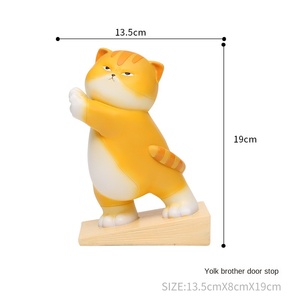 Venta al por mayor lindo gato resina puerta BLOQUE ECOLÓGICO Animal patrón creativo hogar escritorio sujetalibros para sujetalibros o decoración del hogar - Product Image 6