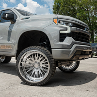 Jantes de camion forgées sur mesure SL 28X14 22X14 26X10 26X14 Super Single Deep Concave Polished avec 6X139.7 8X180 pour GMC Sierra 1500