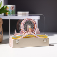 Autocollants de luxe modernes personnalisables avec motif 3D London Eye pour le dropshipping, idéaux pour les cadeaux, les calendriers d'anniversaire et les ensembles de papeterie