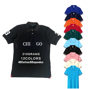 High Quality <b>Men's</b> Knitted Cotton Polyester <b>Polo</b> <b>Shirts</b> Custom Printed Embroidery Logo Breathable Anti-Wrinkle Uniform <b>Shirts</b> - Product Image 1