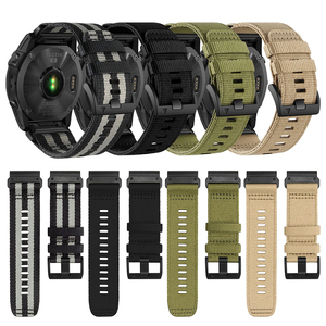 Bracelet QuickFit 22mm 26mm Bracelet en nylon pour montre <span class=keywords><strong>Garmin</strong></span> Tactix <span class=keywords><strong>Fenix</strong></span> <span class=keywords><strong>7X</strong></span> <span class=keywords><strong>Pro</strong></span> instinct 2X <span class=keywords><strong>Solar</strong></span> Forerunner 965 - Product Image 2